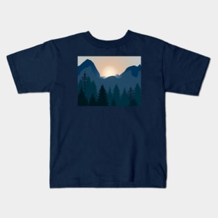 Looking Into the Sunset Kids T-Shirt